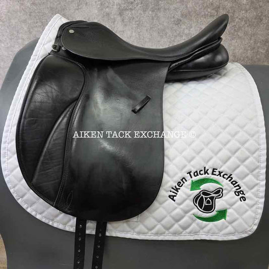 **SOLD** Collegiate Ruiz Diaz Dressage Saddle, 18" Seat, Medium Wide Tree, Wool Flocked Panels