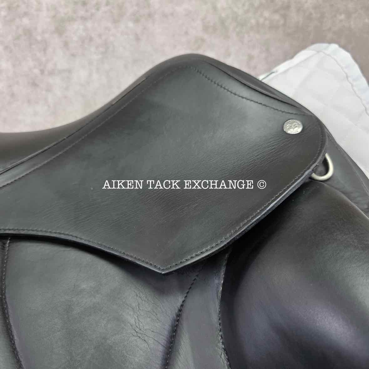 2015 Voltaire Adelaide Monoflap Dressage Saddle, 18" Seat, 3AA Flap, Medium Wide Tree, PRO Panels, Full Buffalo Leather
