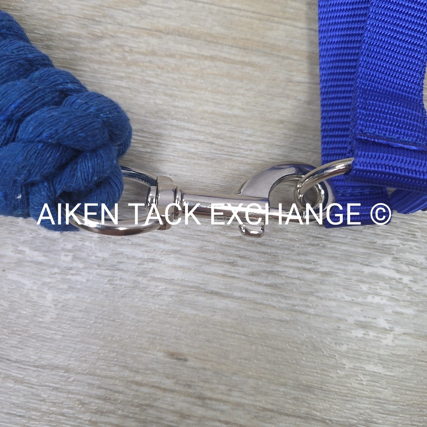 TuffRider Breakaway Nylon Halter & Lead Rope Set, Blue, Size Full