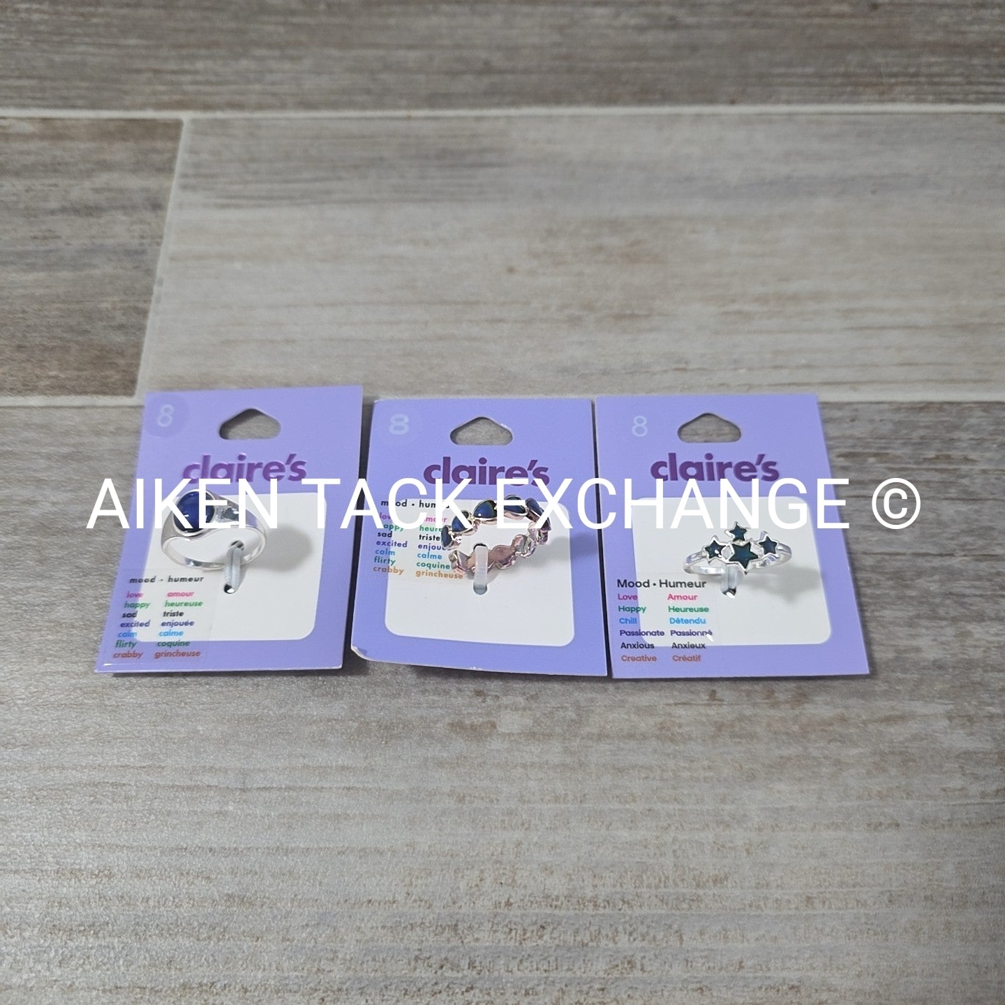 Claire's Mood Rings (3) - Size 8