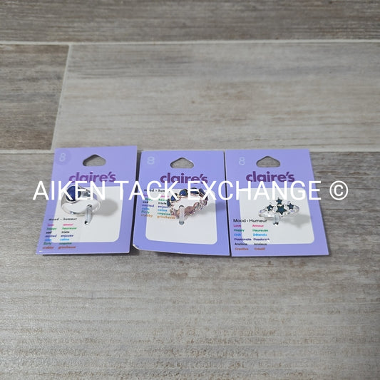 Claire's Mood Rings (3) - Size 8