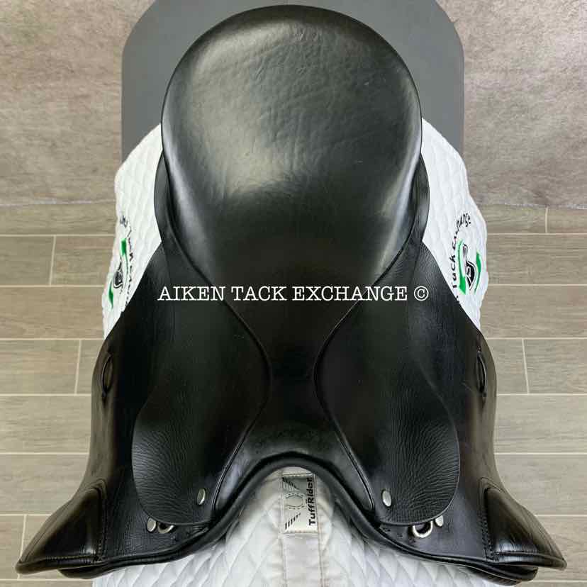 Centaur by Michael Stokes Dressage Saddle, 17.5" Seat, Short Flap, Medium Tree, Wool Flocked Panels