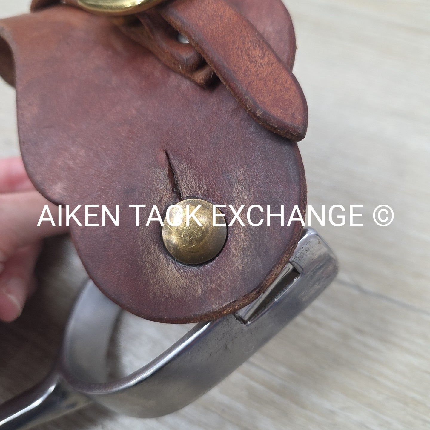 Western Rowel Spurs with Leather Straps