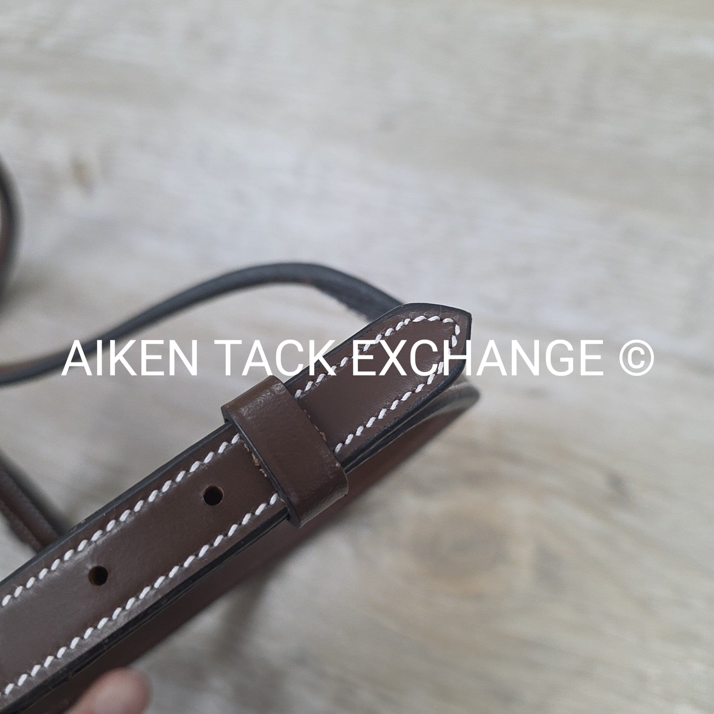 HDR Advantage Plain Raised Bridle with Reins, Australian Nut, Size Pony