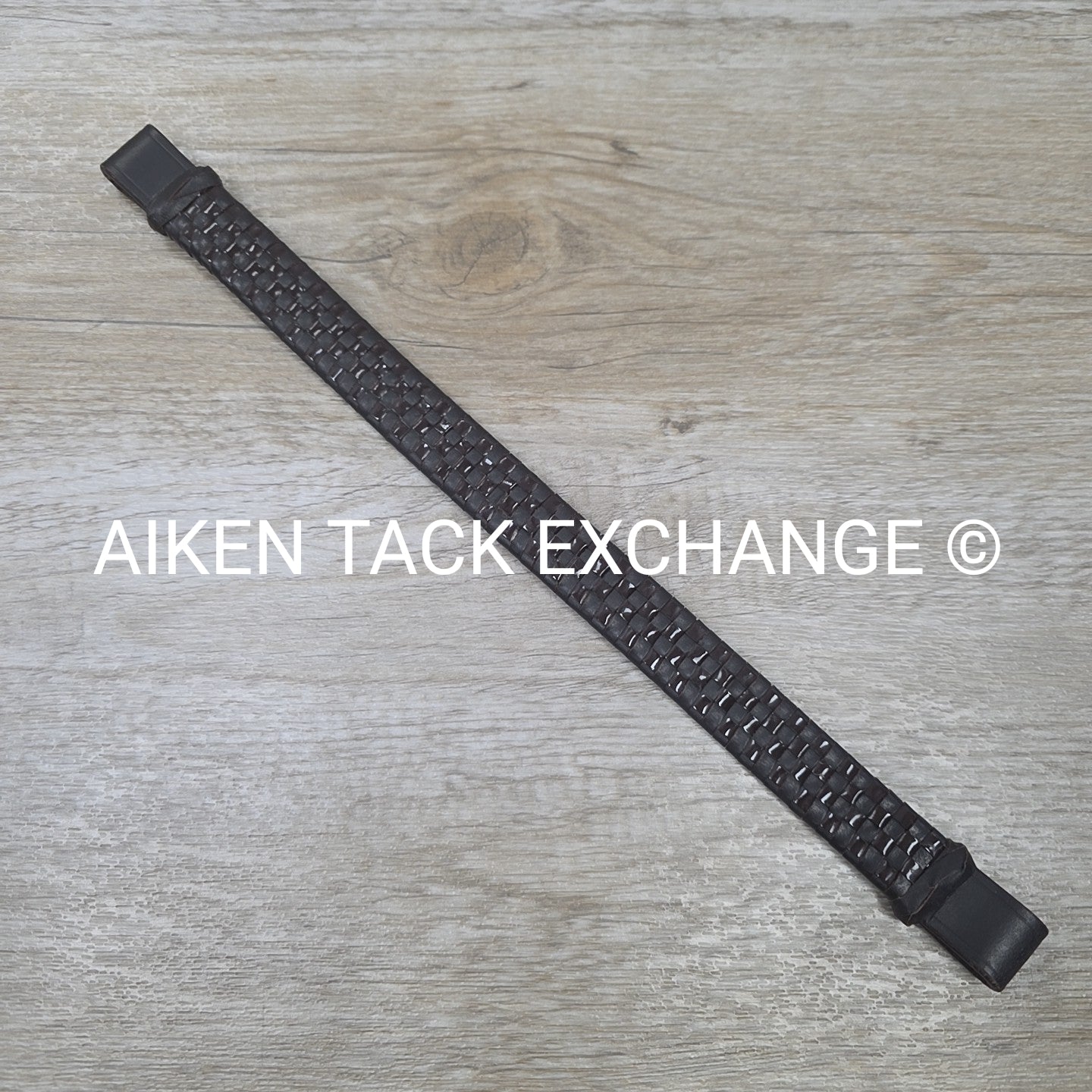 Leather Browband, Brown, 16"