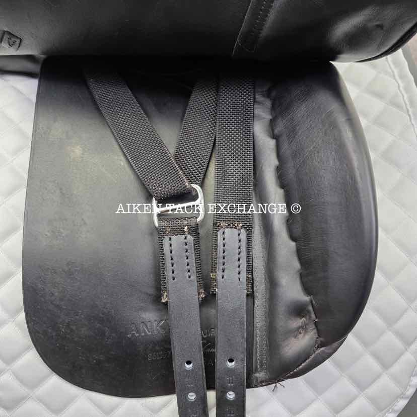 Anky Dressage Saddle, 18" Seat, Wide Tree, Wool Flocked Panels