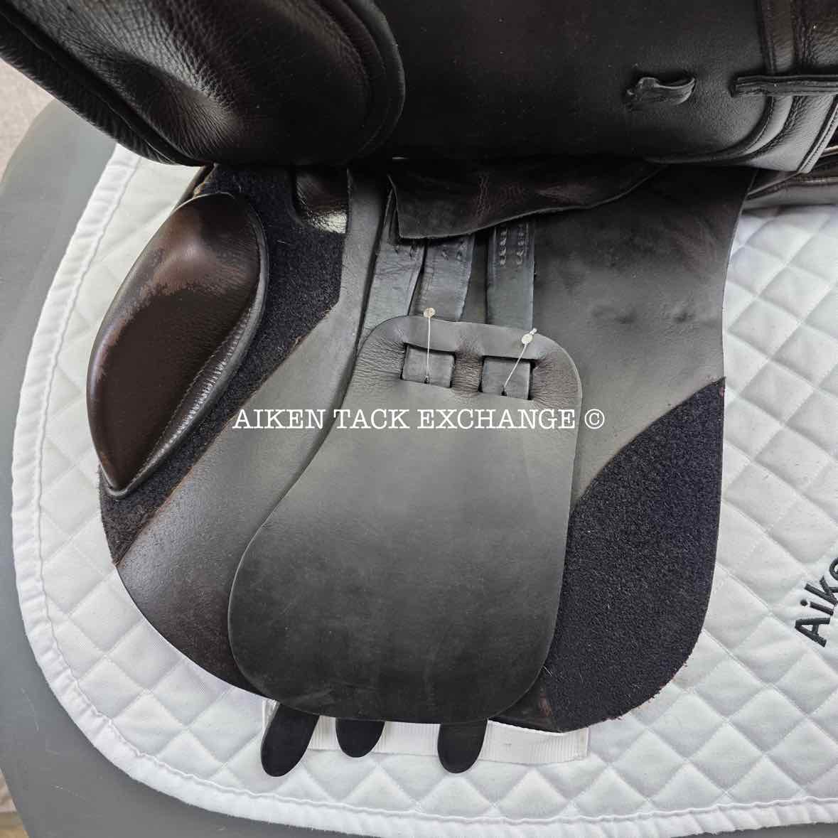 Albion Kontact Pro H/J Jewell Jump Saddle, 17.5" Seat, Medium Tree, Wool Flocked Panels