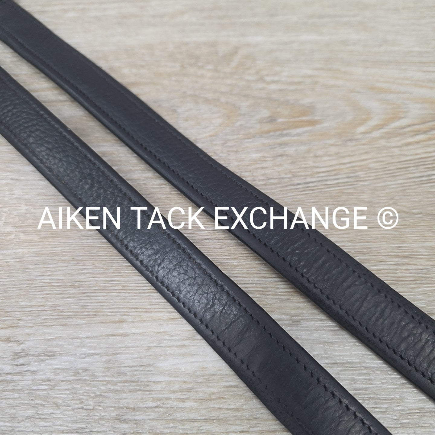 Bruno Delgrange Nylon Lined Stirrup Leathers, Black, 165 cm / 65"
