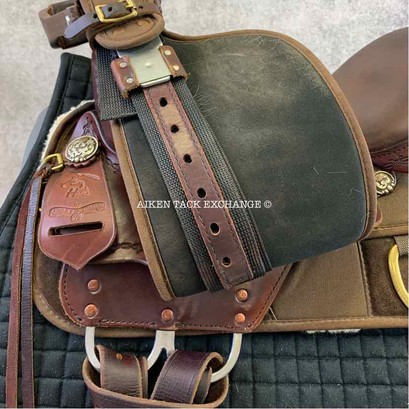 2016 Circle Y High Horse 6921 Driftwood Cordura Trail Western Saddle, 15" Seat, Wide Tree - Full QH Bars
