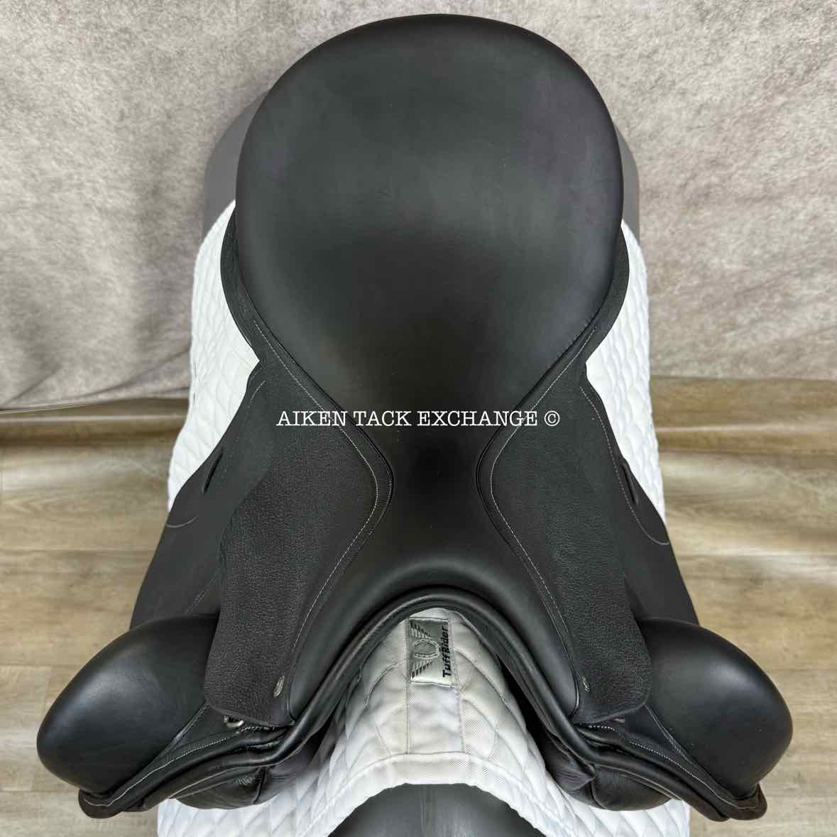 2024 Custom Saddlery Everest R Monoflap Dressage Saddle, 18" Seat, Adjustable Tree, Wool Flocked Panels