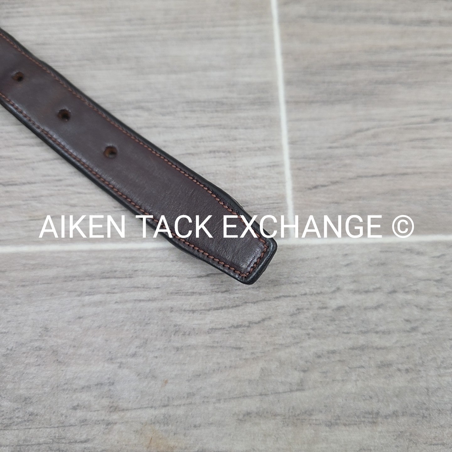 Tory Leather Brass Clincher Belt, Medium