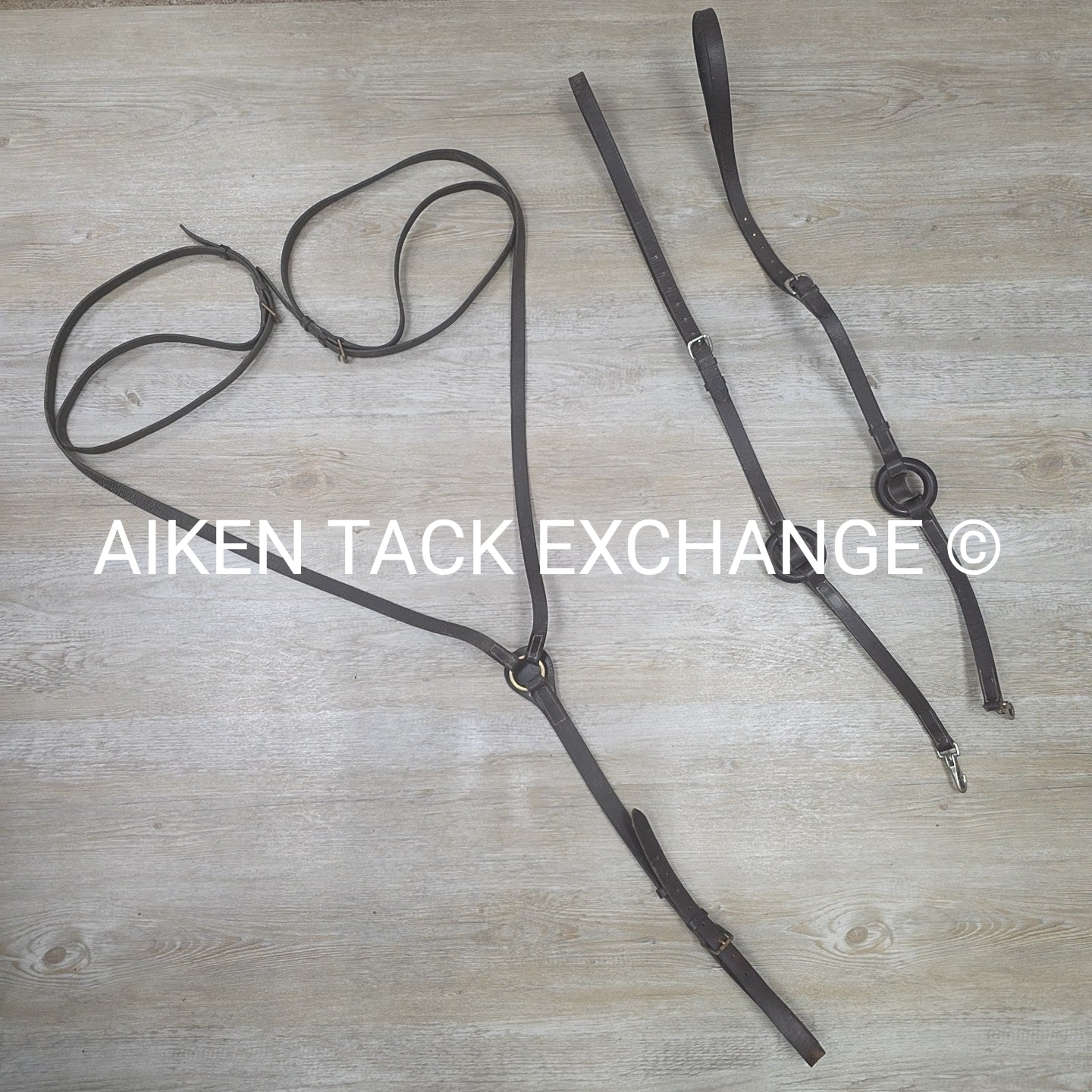 BARGAIN BUNDLE: Leather Rubber Donut Side Reins & Vienna Reins