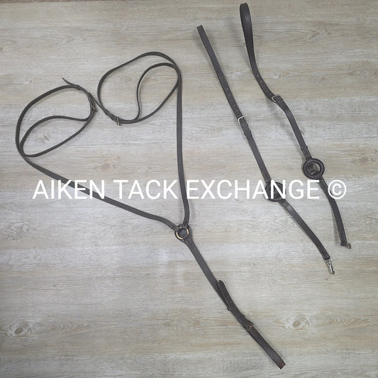 BARGAIN BUNDLE: Leather Rubber Donut Side Reins & Vienna Reins