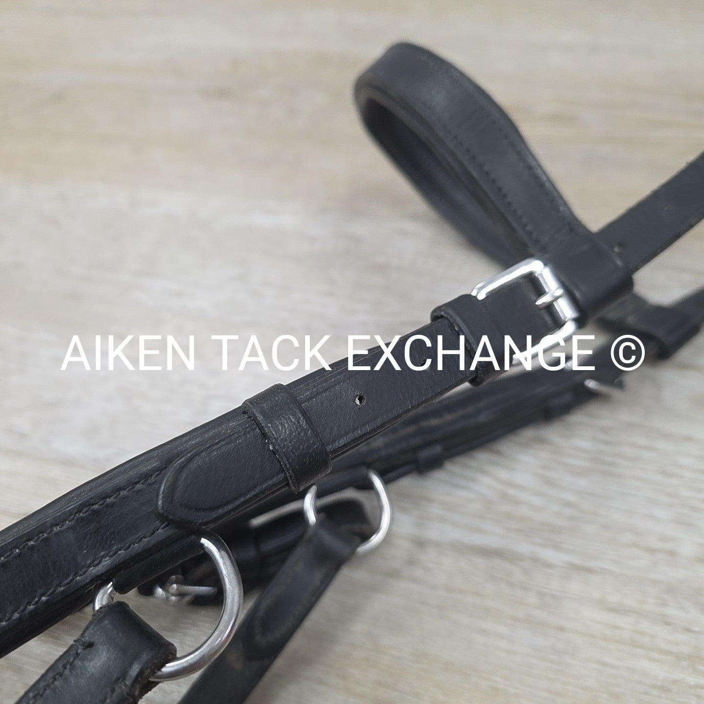 Horseware Micklem Anatomic Bridle with Nunn Finer Rubber Reins, Black, Size Full