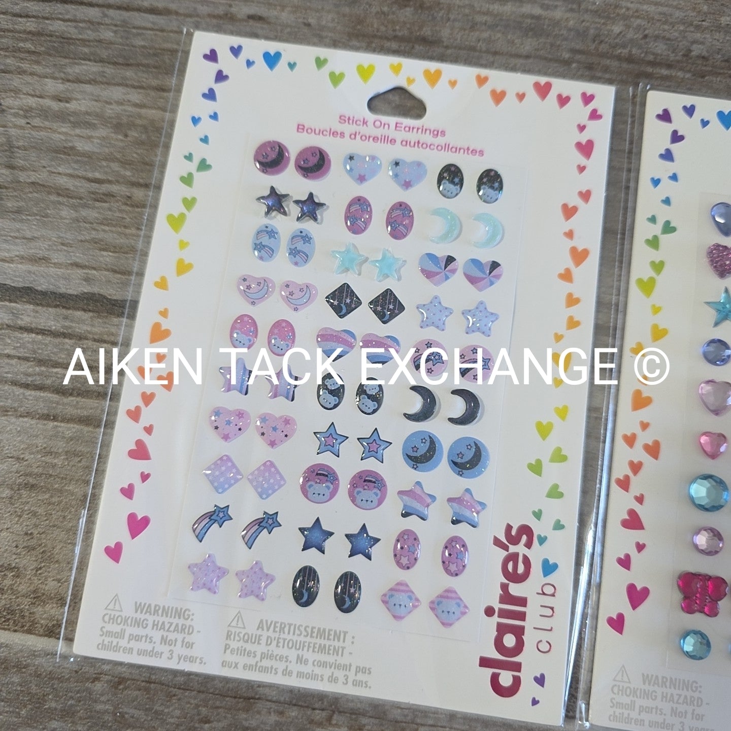 Claire's Stick On Earrings - 2 Packs