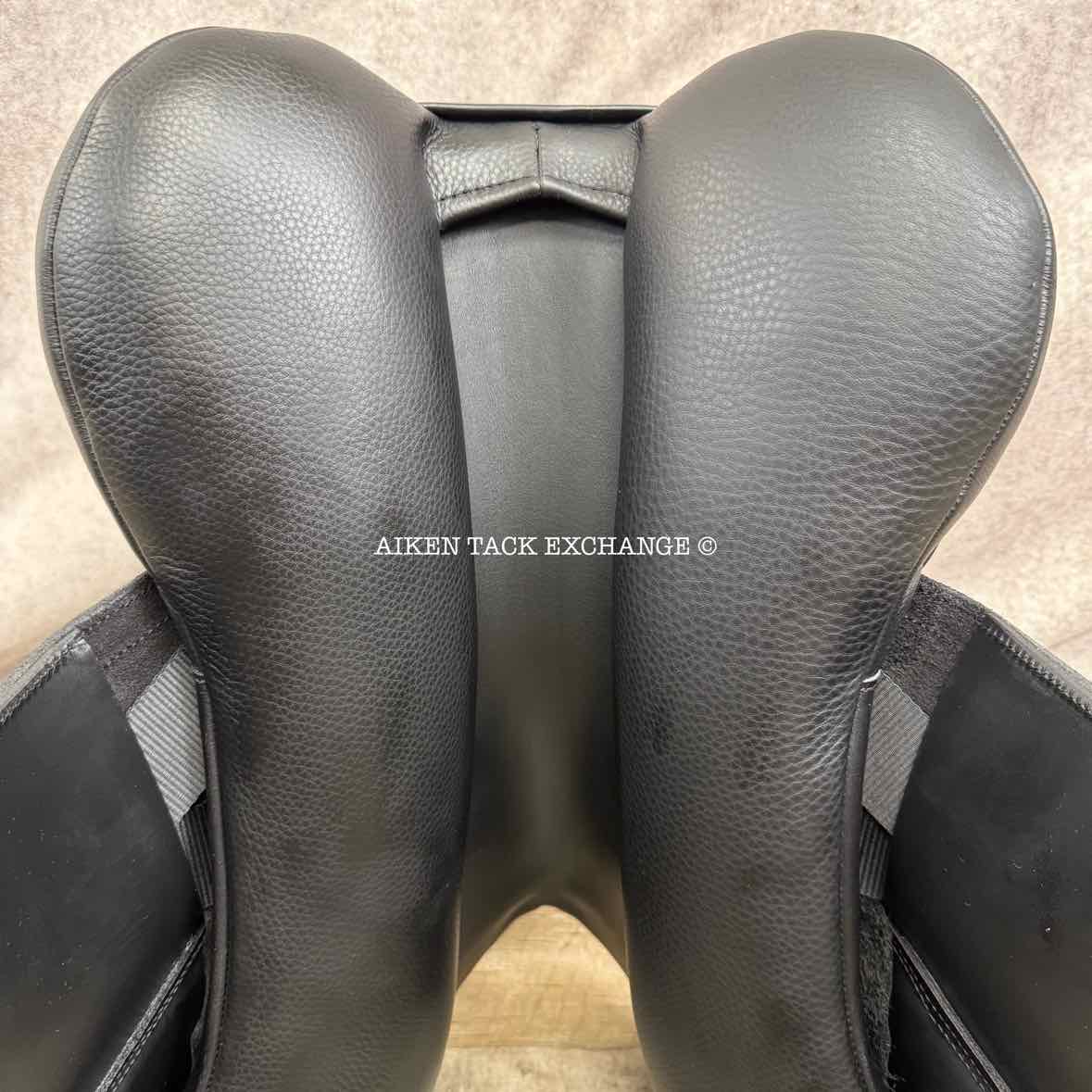 2024 Custom Saddlery Everest R Monoflap Dressage Saddle, 18" Seat, Adjustable Tree, Wool Flocked Panels