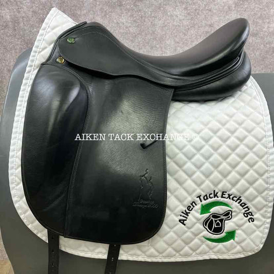 2006 Prestige Dressage 2000 Saddle, 18" Seat, 35 Tree - MW, Wool Flocked Panels