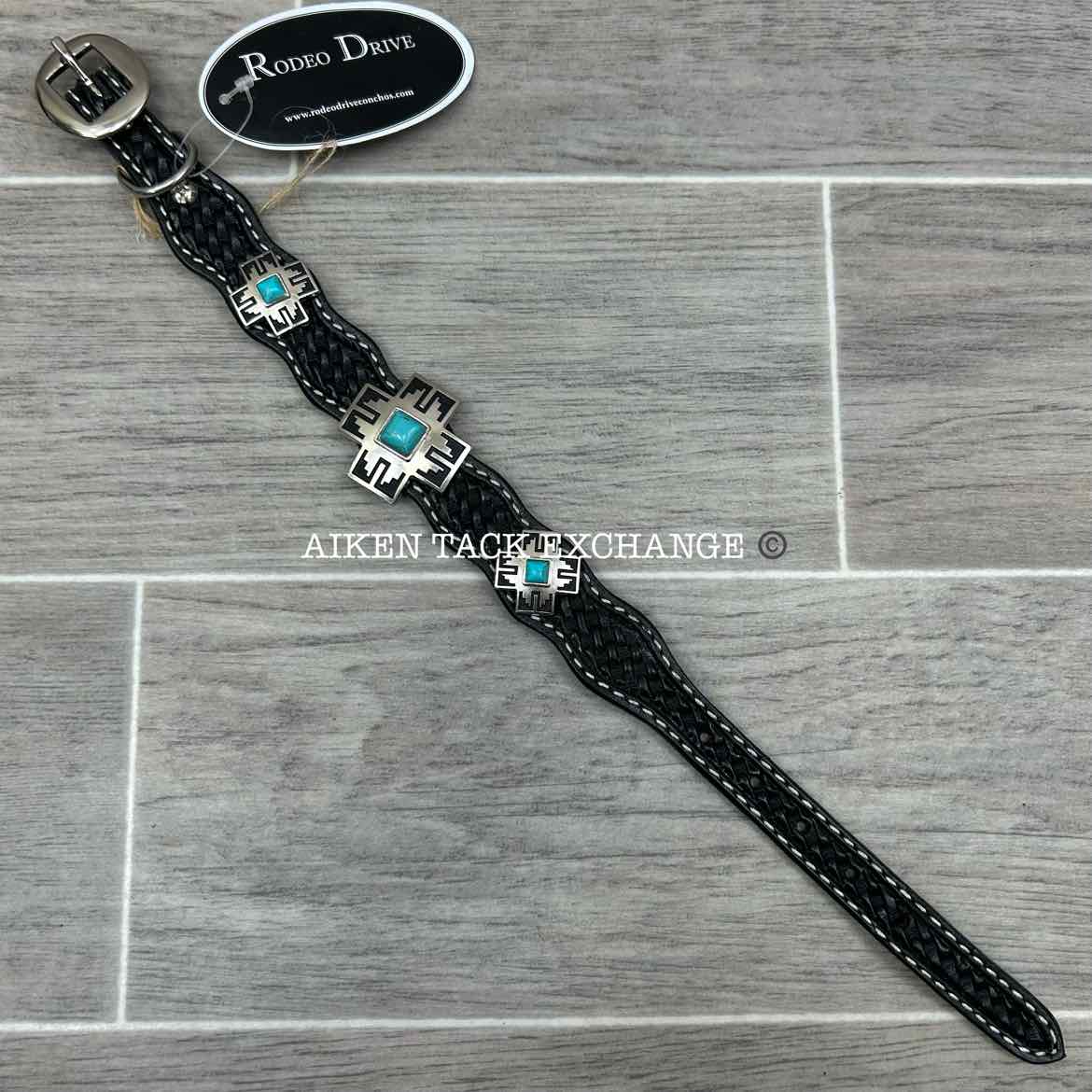Rodeo Drive Leather Collar, 12"