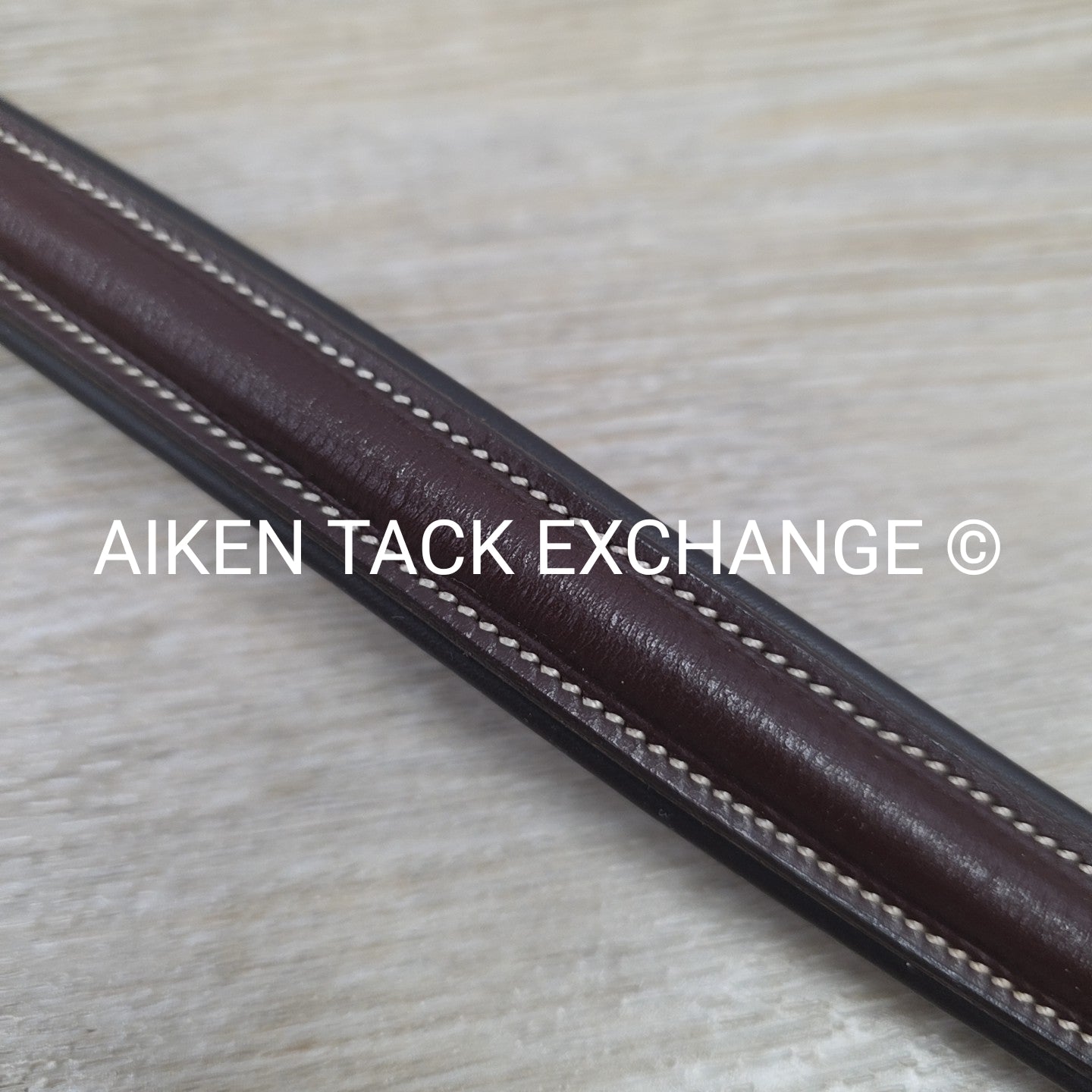 Padded Plain Raised Browband, Brown, 15"