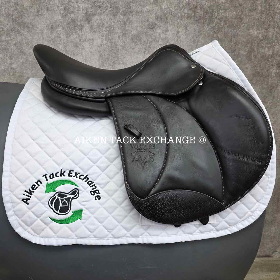 2021 Voltaire Stuttgart Jump Saddle, 17" Seat, 2A Flap, Medium Wide Tree, PRO Panels, Full Buffalo Leather