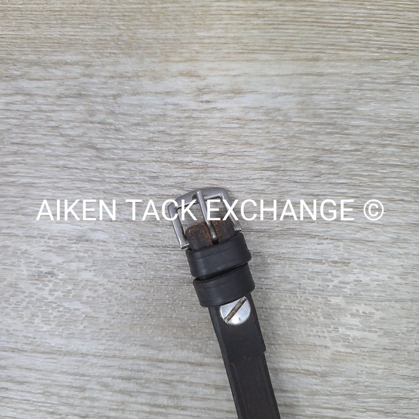 Single Joint Loose Ring Gag Bit with Leather Cheek Pieces 5.5"