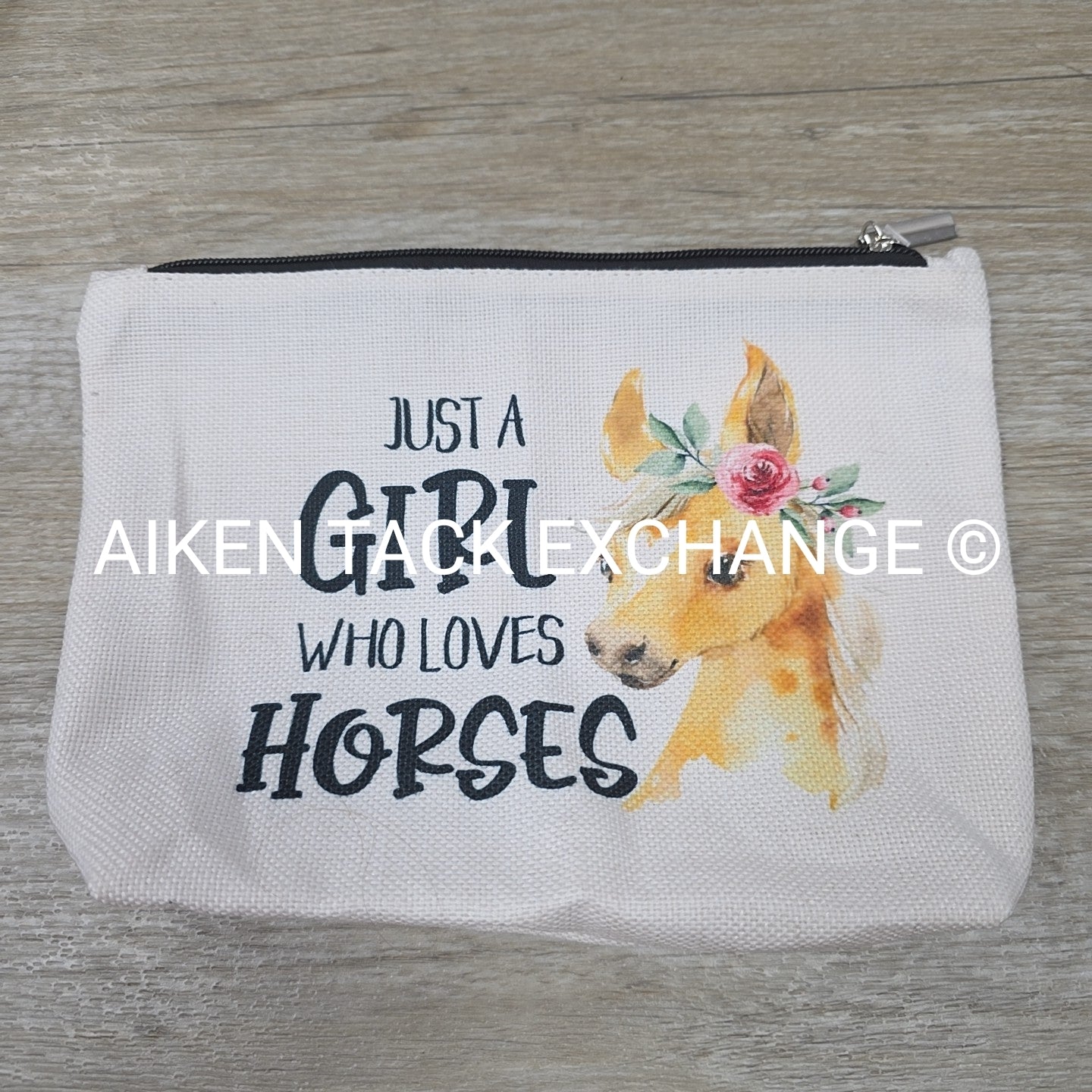 Just A Girl Who Loves Horses Makeup / Accessory Bag