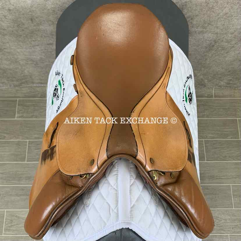 Bordeaux Saddlery Close Contact Jump Saddle, 16" Seat, Medium Tree, Wool Flocked Panels