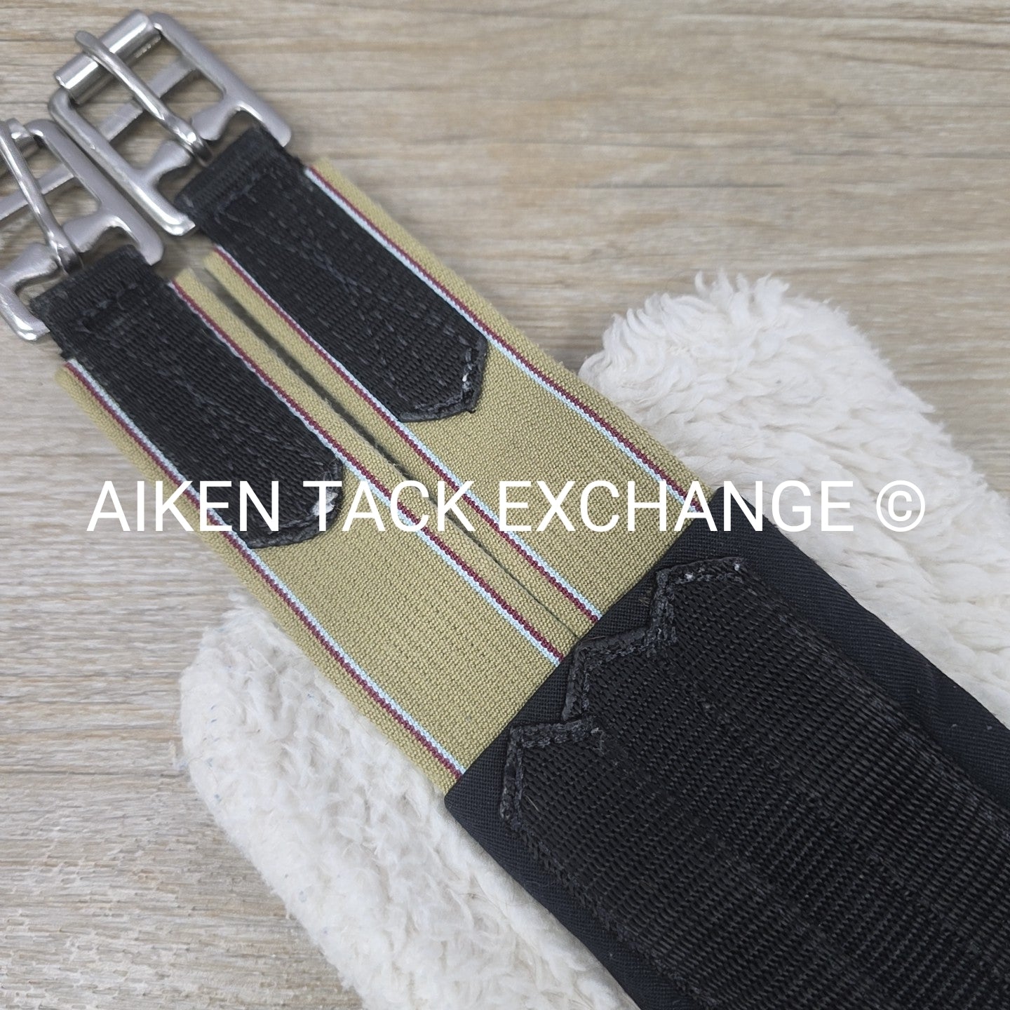 Fleece Girth with Double End Elastic, Black, 42"