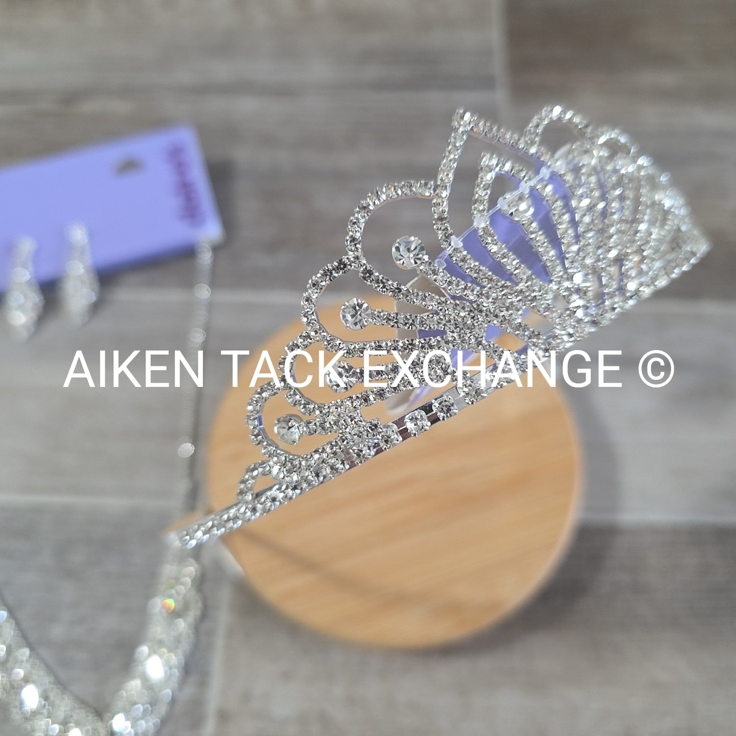 Claire's Bundle - 1 Tiara, 1 Set of Earrings, 1 Necklace