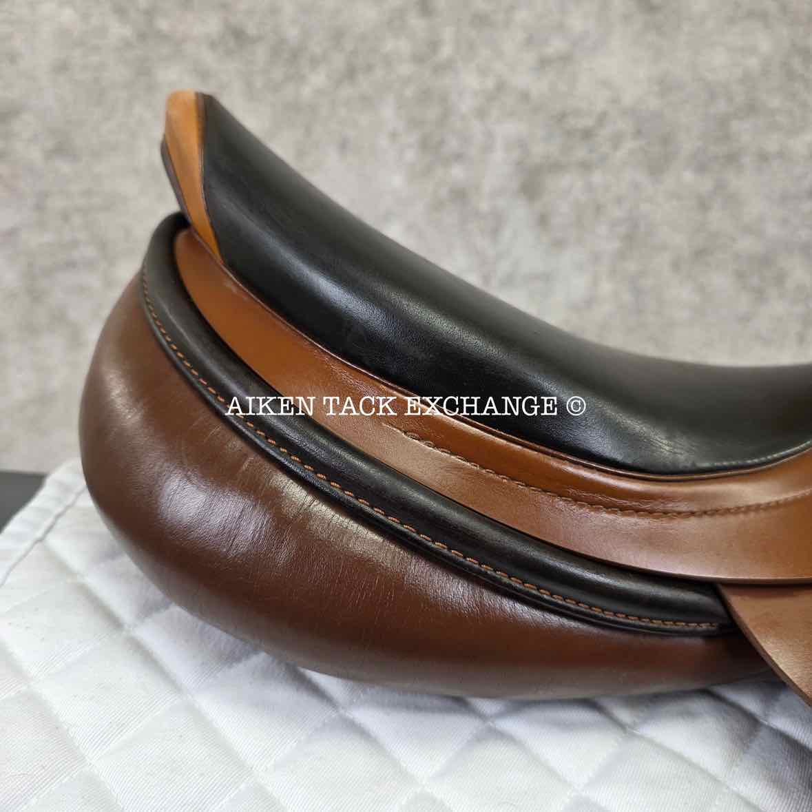 2005 Prestige Sidney Jump Saddle, 17" Seat, 33 Tree - Medium, Wool Flocked Panels