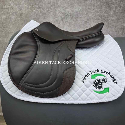 2020 CWD SE03 Close Contact Jump Saddle, 17" Seat, 2L Flap, Medium Tree, Foam Panels, Full Buffalo Leather