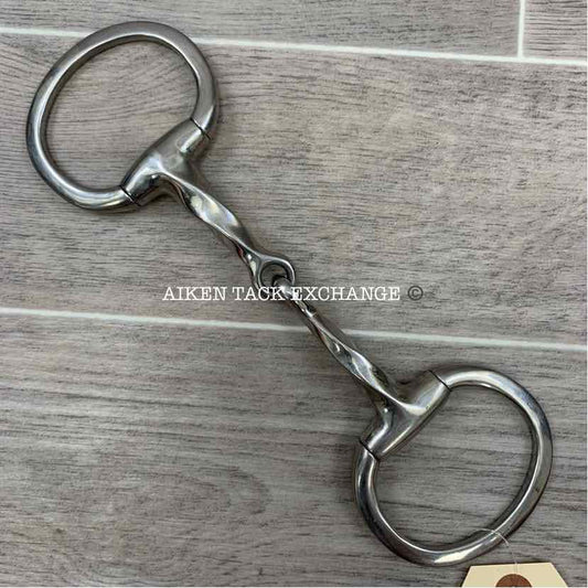 Partrade Twisted Single Joint Eggbutt Bit 5.25"
