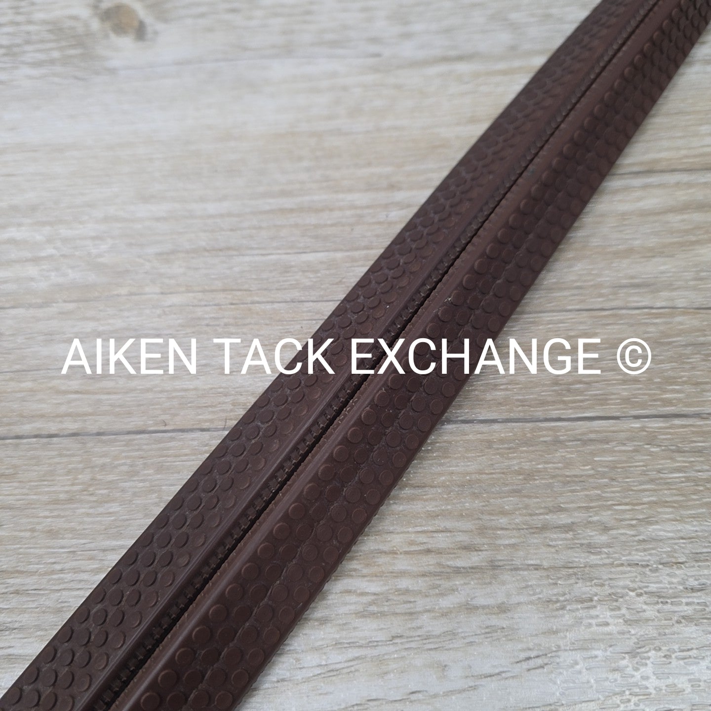 KL Select Black Oak Rubber Reins, Brown, Size Full