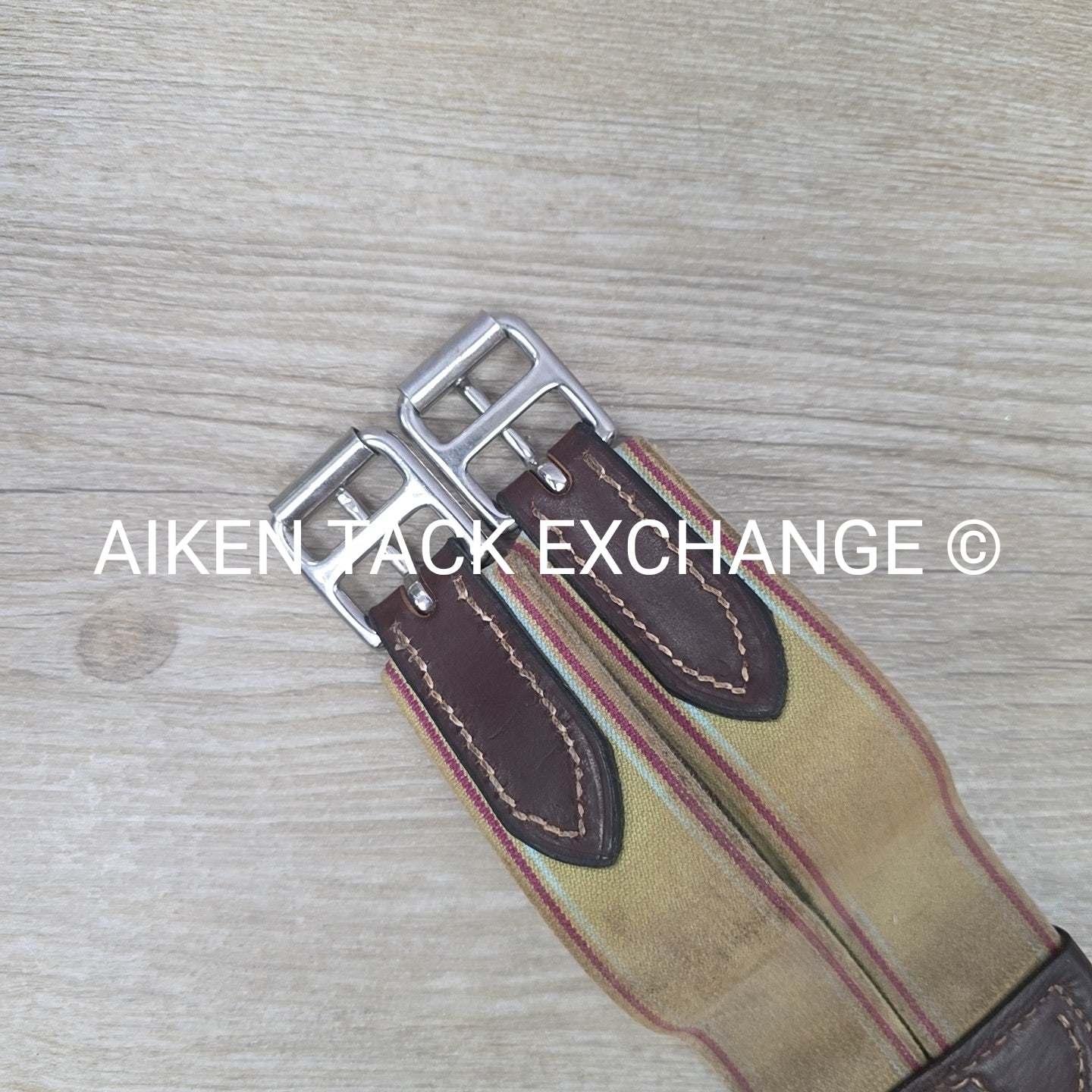 Beval Girth with Single End Elastic, Brown, 52"