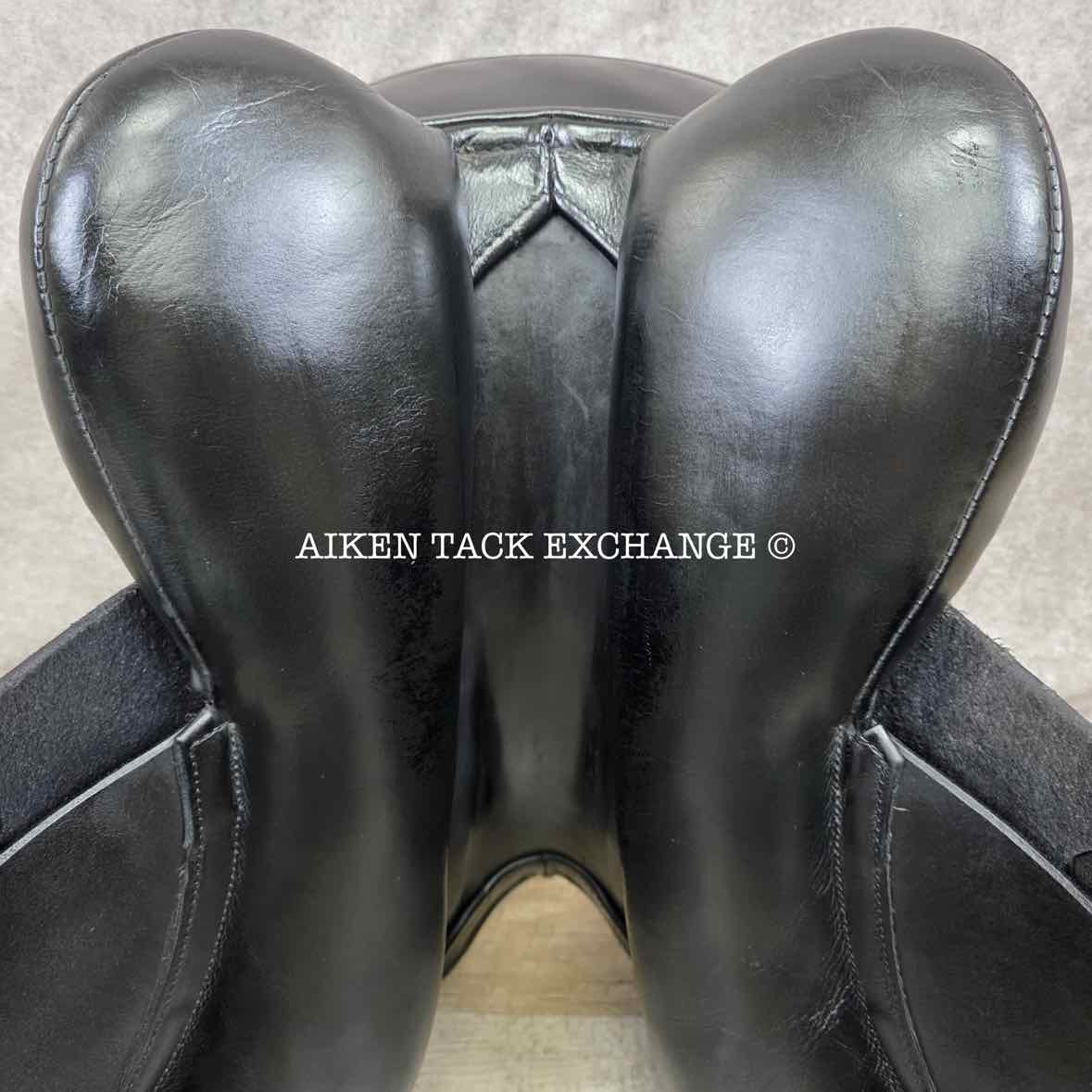 Kay Hastilow Kintbury Dressage Saddle, 18" Seat, Extra Wide Tree, Wool Flocked Panels