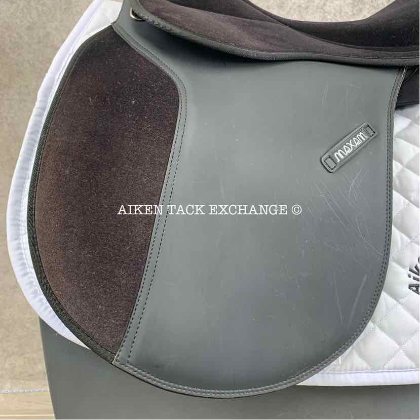 **SOLD** Thorowgood Maxam All Purpose Saddle, 17" Seat, Extra Wide Tree, Wool Flocked Panels