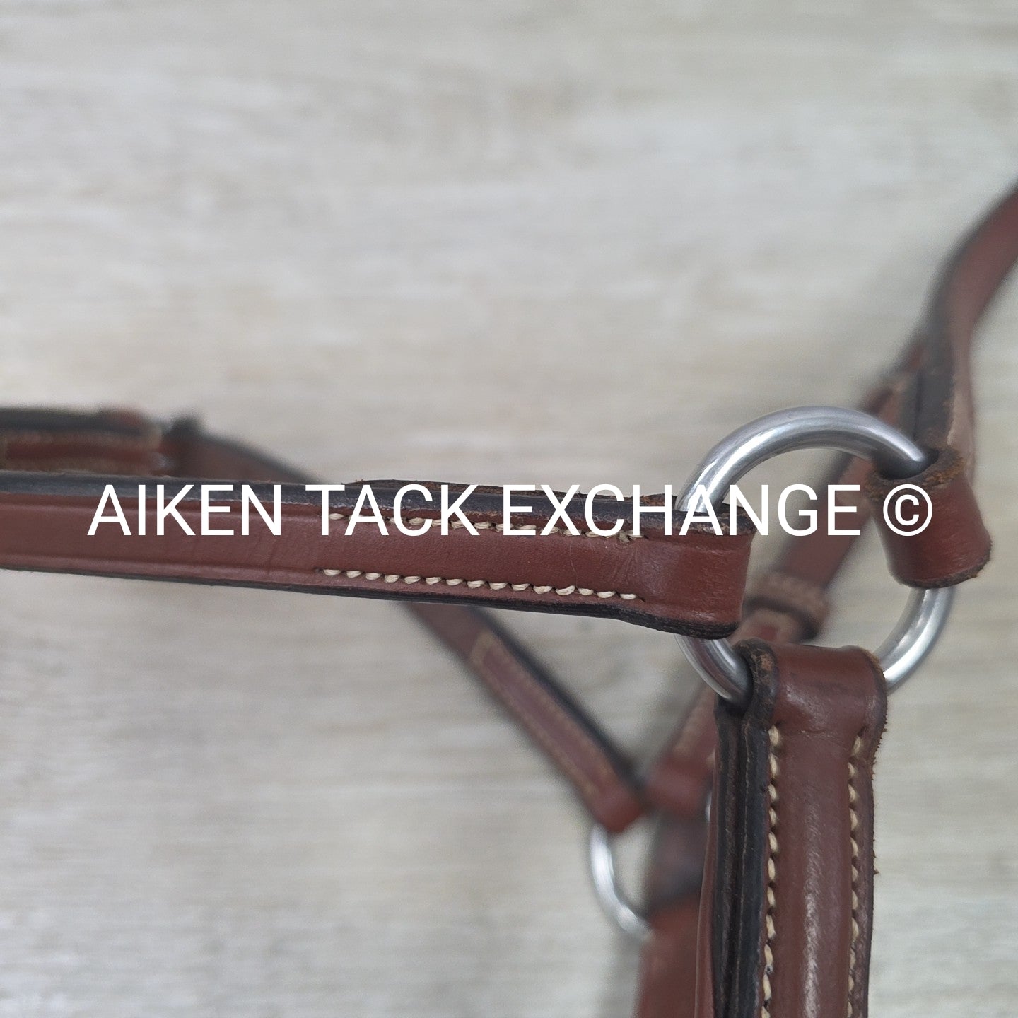 Plain Raised Figure 8 Noseband, Brown, Size Full