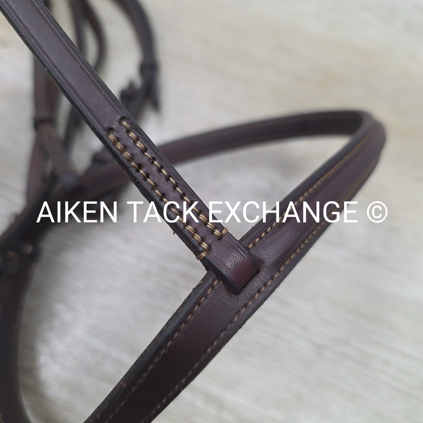 Edgewood Plain Raised Bridle, No Reins, Brown, Size Full