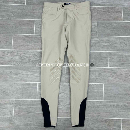 Anna Scarpati Silicone Grip Knee Patch Breeches, Size I 44 US 28