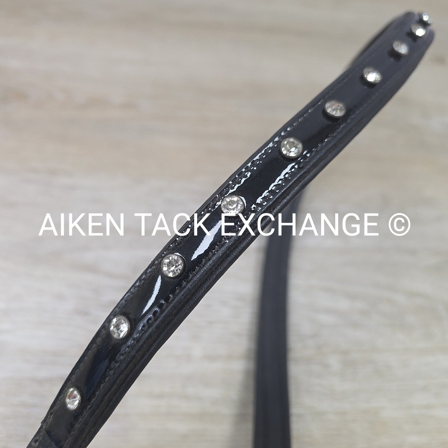 Stampede Equestrian Neck Strap, Patent Black