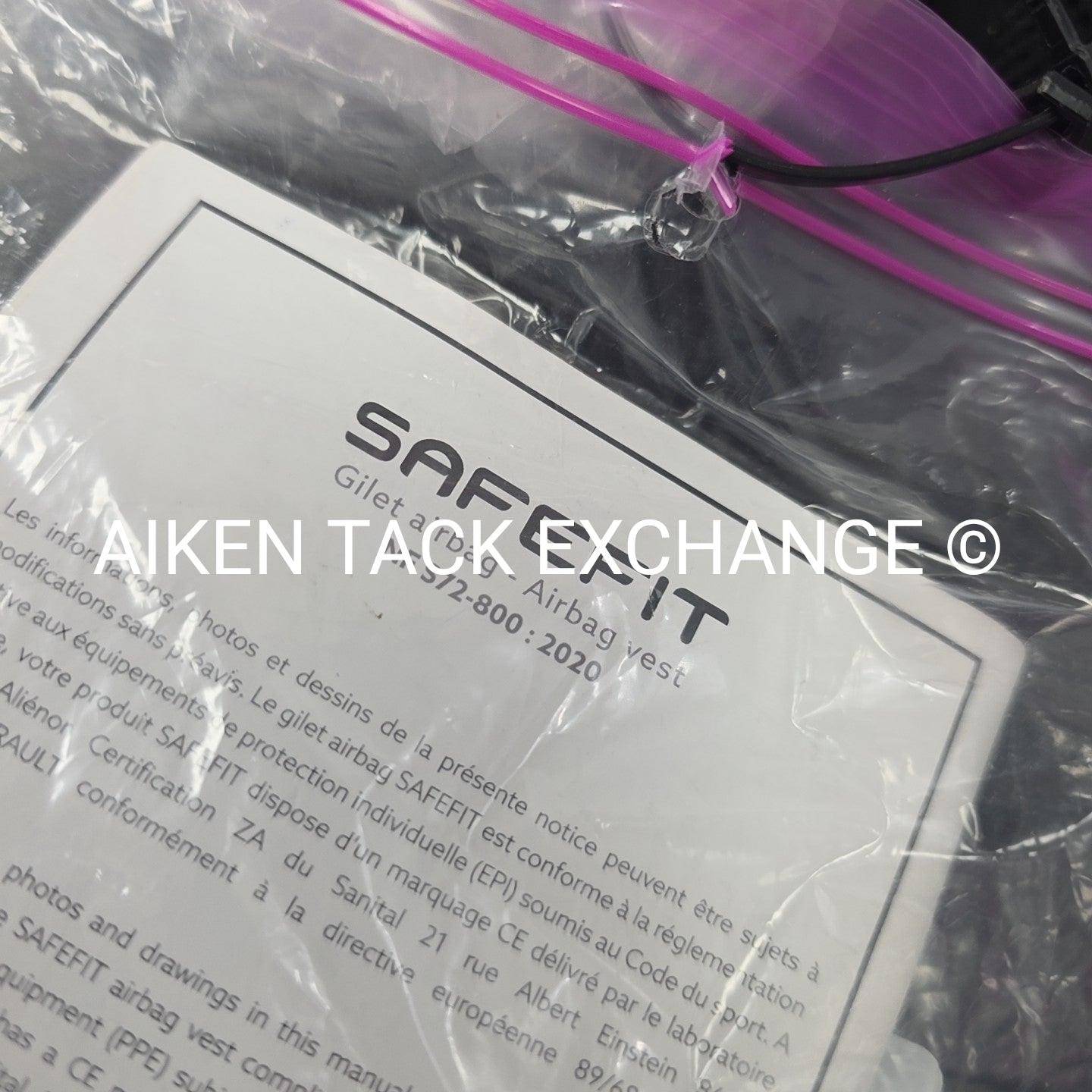 Seaver SafeFit Airbag Safety Vest, Size Small