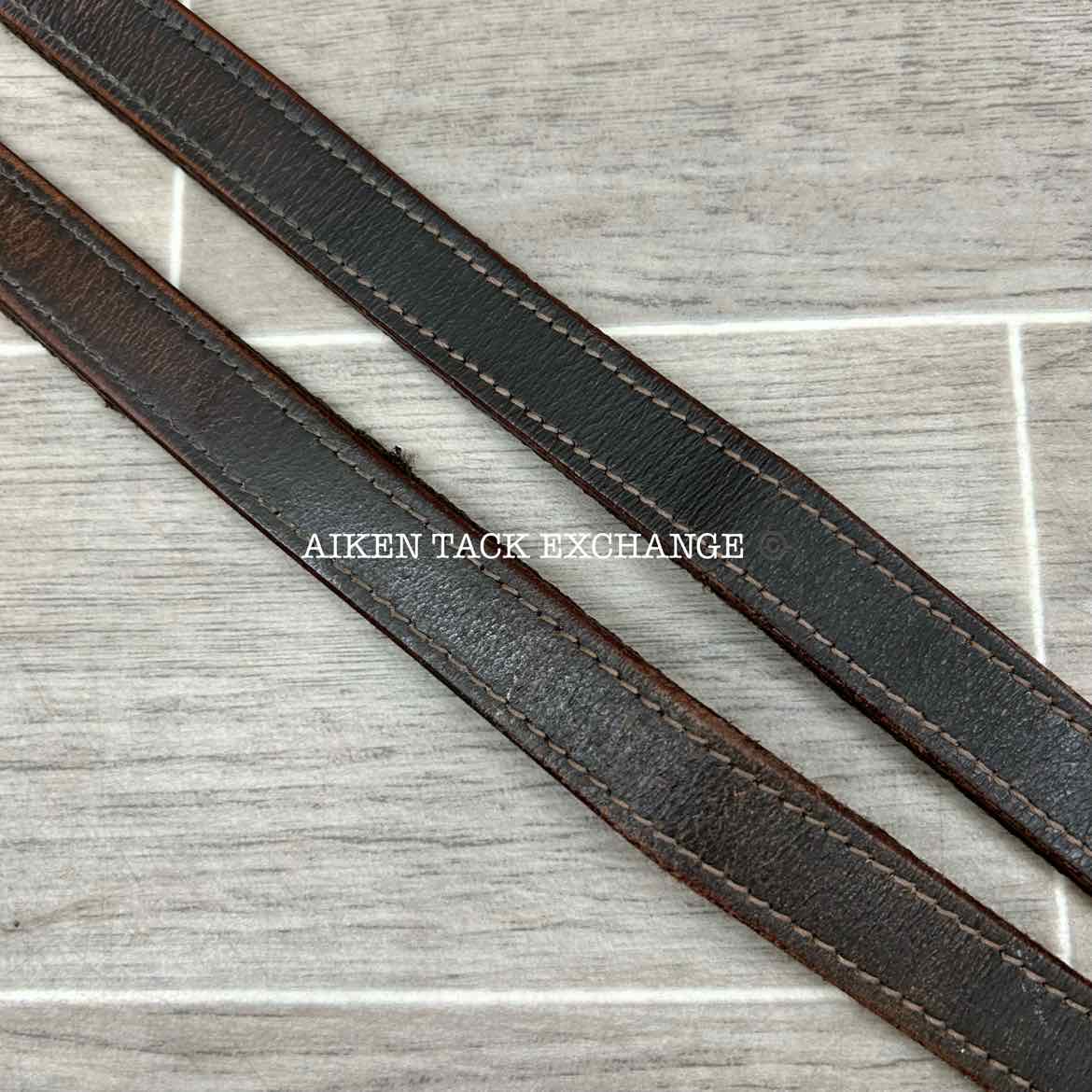 Nylon Backed Stirrup Leathers, Brown, 58"