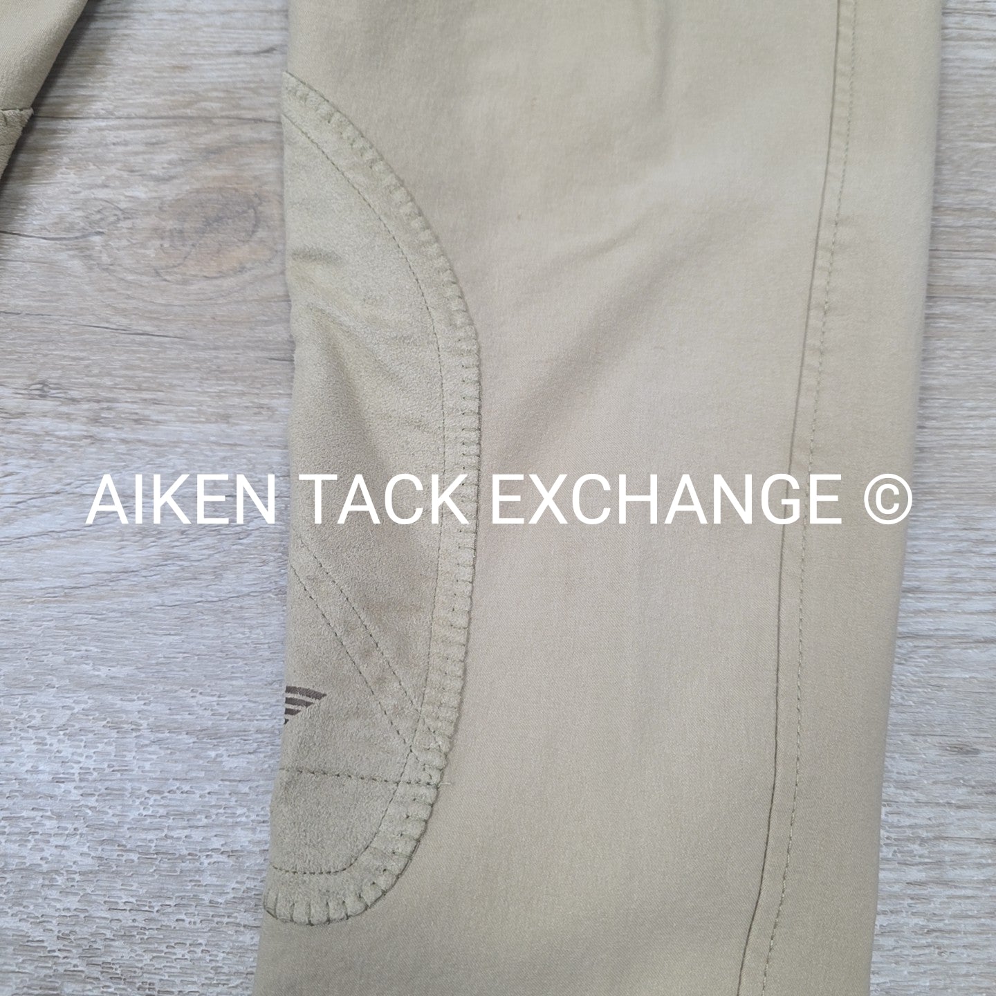 TuffRider Front Zip Knee Patch Breeches, Men's 34