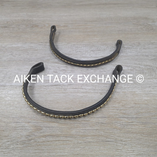 BARGAIN BUNDLE: 2 Browbands with Bling, Black, Size Full