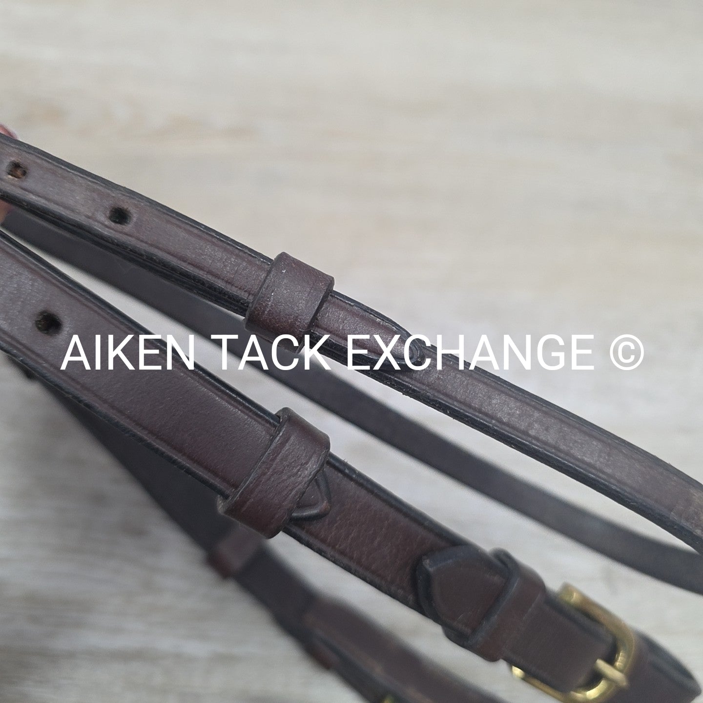 Harmohn Kraft Royal Plain Raised Flash Bridle, No Reins, Brown, Size Full