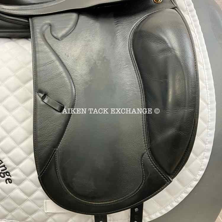 **SOLD** 2008 Prestige Optimax Dressage Saddle, 17" Seat, 34 Tree - Medium Wide, Wool Flocked Panels