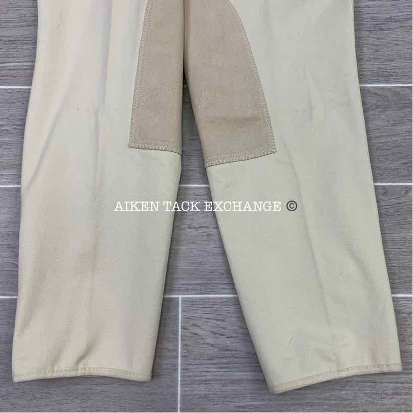 Royal Highness Shapely Knee Patch Breeches, Size 36 L