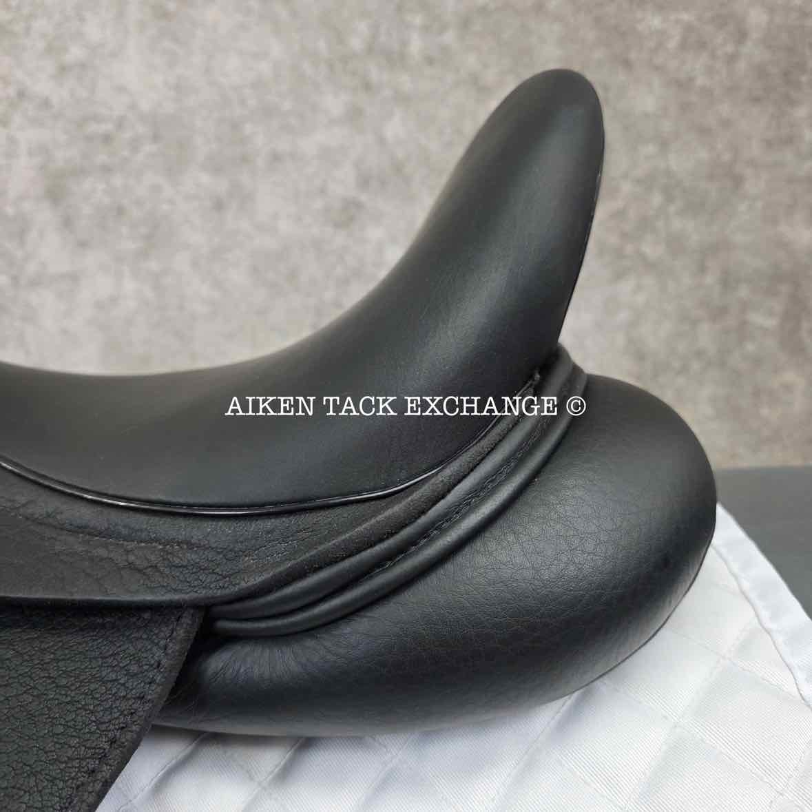 2020 Custom Saddlery Wolfgang Gemini R Monoflap Dressage Saddle, 17.5" Seat, Adjustable Tree, Wool Flocked Panels
