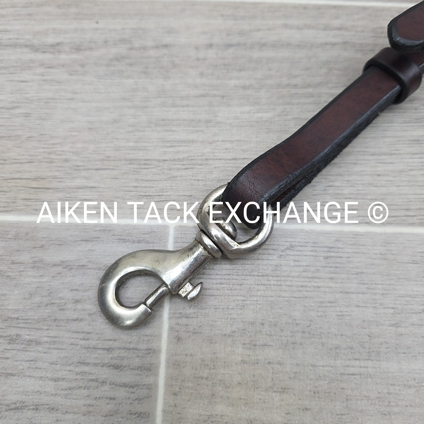 Cowhide One Ear Headstall with Matching Tie Down & Breastplate