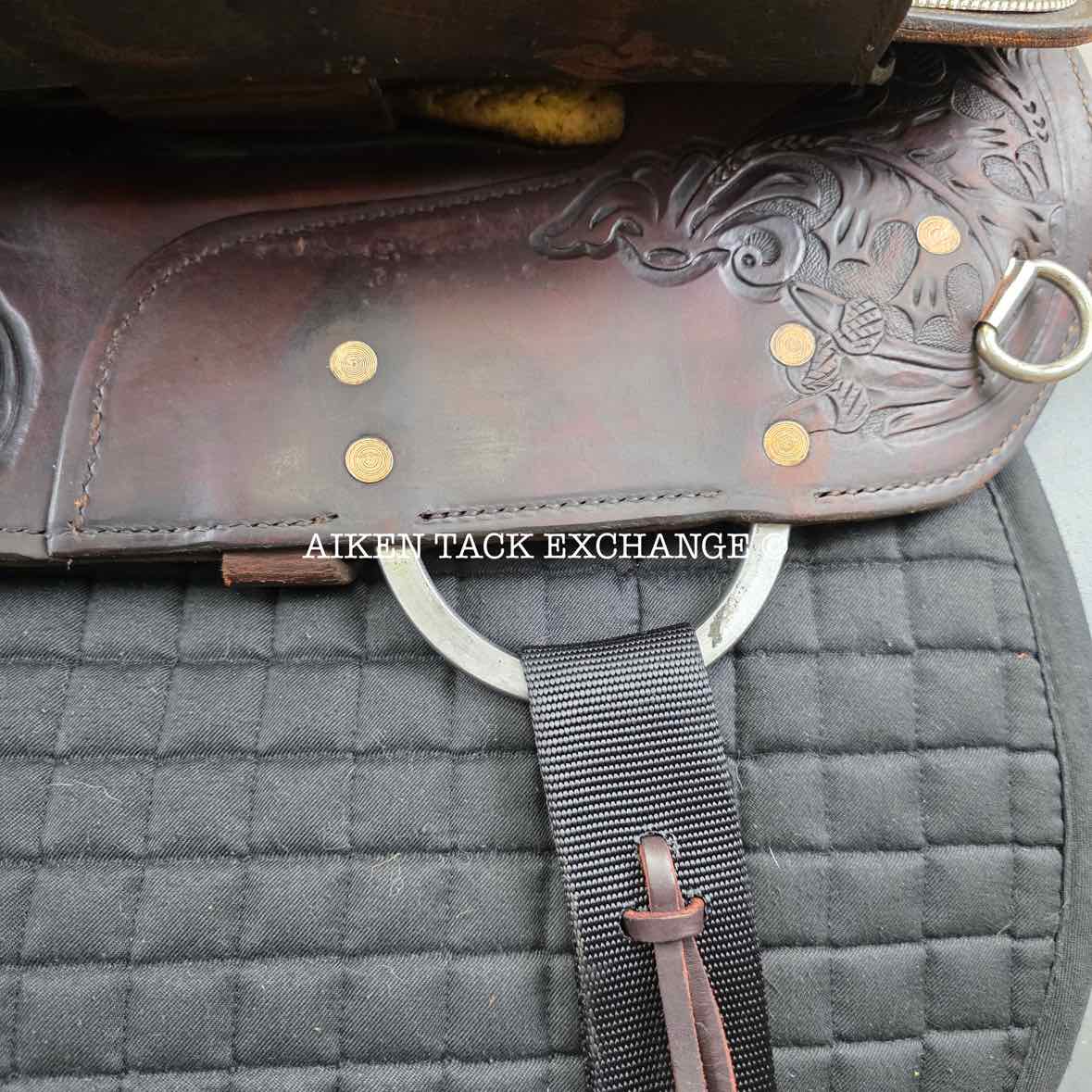 2001 Circle Y 2375 Equitation Western Saddle, 16.5" Seat, Regular Tree - Semi QH Bars